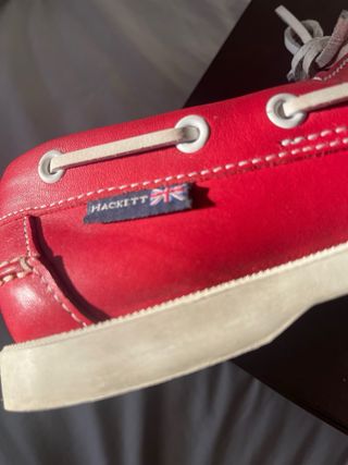 Mocasines náuticos rojos