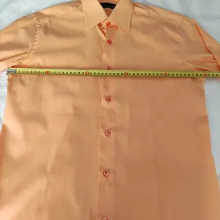 Camisa de vestir naranja hombre