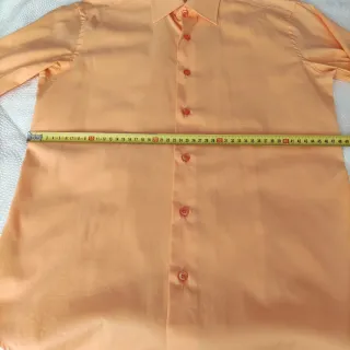 Camisa de vestir naranja hombre