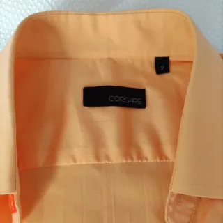 Camisa de vestir naranja hombre