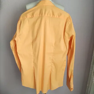 Camisa de vestir naranja hombre