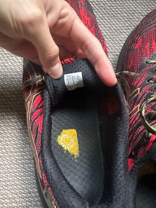 Zapatillas Asics Negras y Rojas