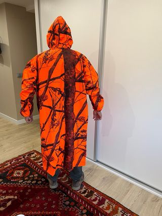 Poncho Caza Mayor Naranja Talla Única
