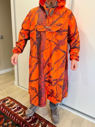 Poncho Caza Mayor Naranja Talla Única