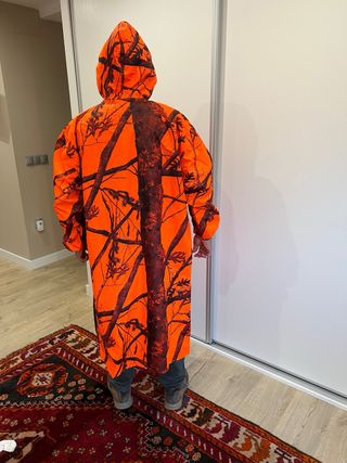 Poncho Caza Mayor Naranja Talla Única