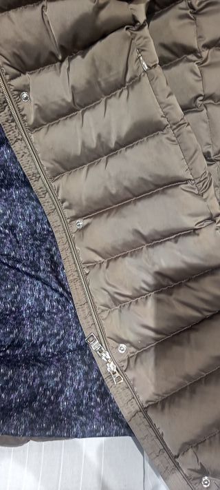 Abrigo Plumas Geox Mujer Talla 42 Marrón