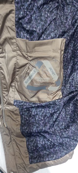 Abrigo Plumas Geox Mujer Talla 42 Marrón