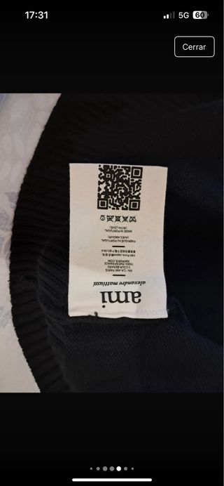 Jersey Ami Paris Negro Corazón Rojo