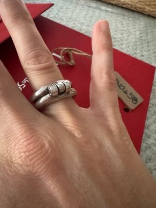 Anillo UNO de 50 Plata