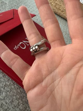 Anillo UNO de 50 Plata