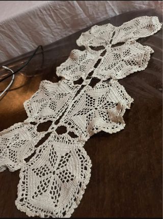 Centrino in tessuto beige