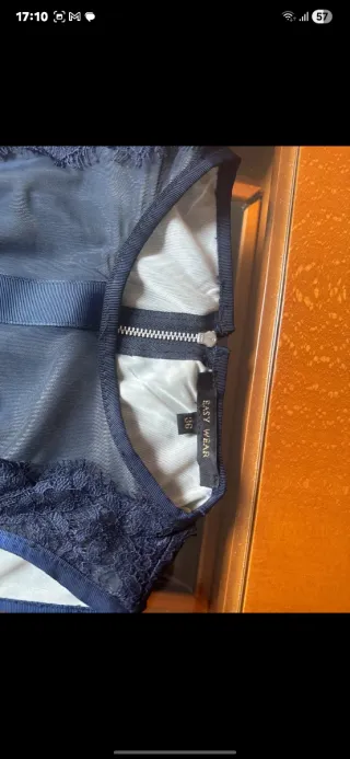 Vestido Easy Wear Negro/Azul