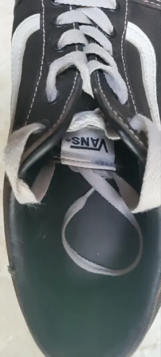 Vans nere e bianche basse donna