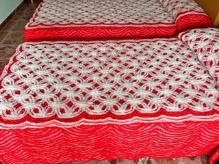 Dos alegres colchas vintage, Invierno Cama 90 cm