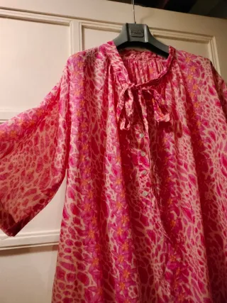 Vestito mare fantasia rosa