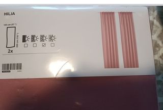 Tende Ikea rosa 2 teli da 145x300 cm
