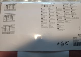 Tende Ikea rosa 2 teli da 145x300 cm