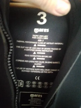 Traje neopreno buceo Mares Tropic chica