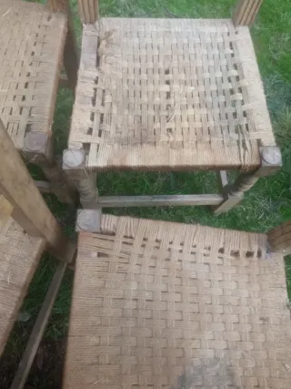 4 Sillas Castellanas Madera