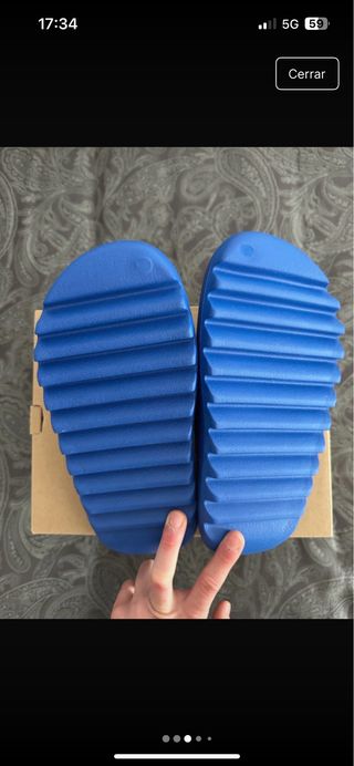 Chanclas Yeezy Adidas Azul