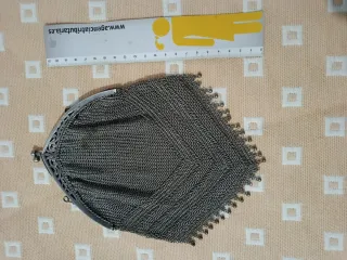 3 monederos y 2 bolsos antiguos de malla