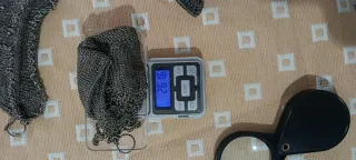 3 monederos y 2 bolsos antiguos de malla