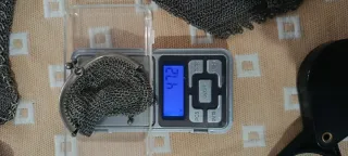 3 monederos y 2 bolsos antiguos de malla