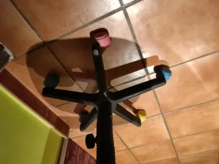 Silla de escritorio con estampado a cuadros