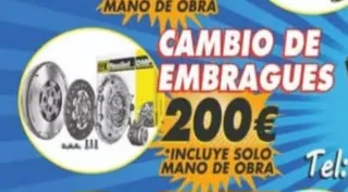 Cambio de embrague 200€