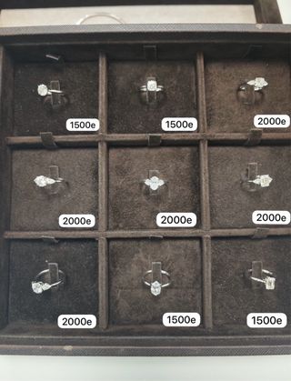 Anillos oro y diamantes