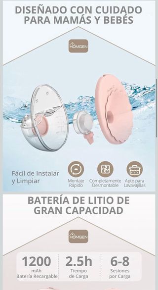 Sacaleches Eléctrico HOMGEN Manos Libres