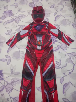 Disfraz Power Ranger Rojo Talla 4