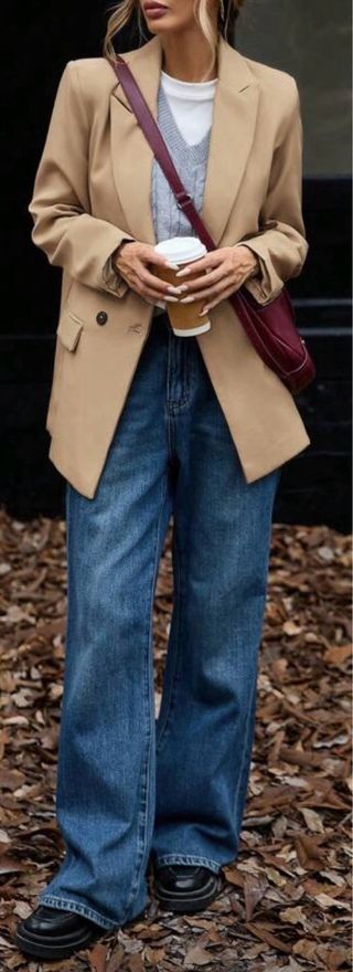 Chaqueta acolchada marrón