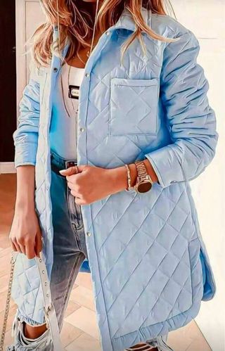 Chaqueta acolchada marrón