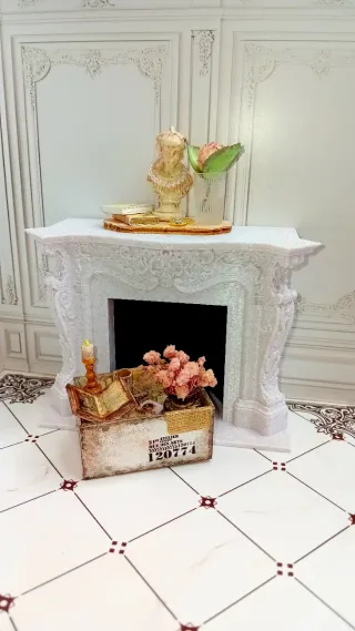 Decorazione casa bambole stile francese