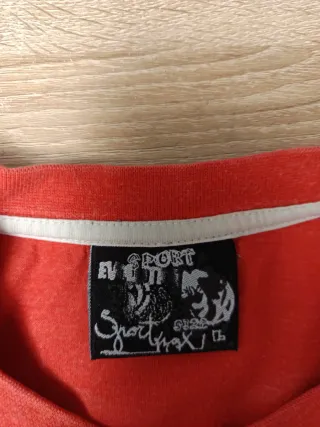 Camiseta Sport Rox Naranja Estampada