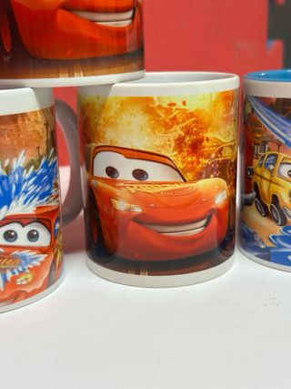 Set 4 Tazze Ceramica Cars