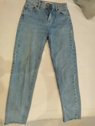 Pantalón vaquero Pull&Bear azul Talla M