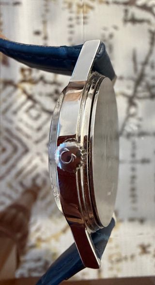 Reloj Omega de Acero con Correa Azul