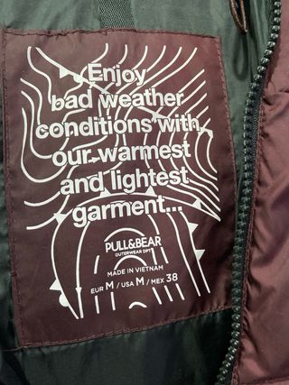 Parka Pull&Bear Granate Talla L