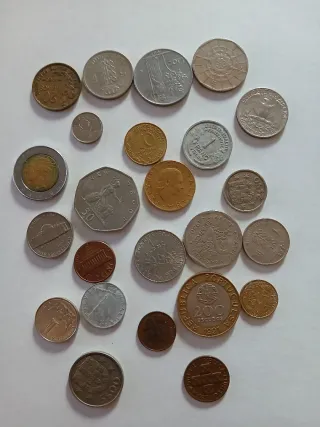 LOTE MONEDAS ANTIGUAS EXTRANJERAS