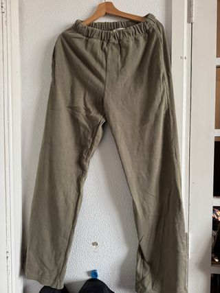 Pantalón Zara Origins ancho recto verde olivo
