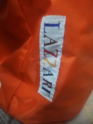 Pouf Lazzari Arancione Poliestere