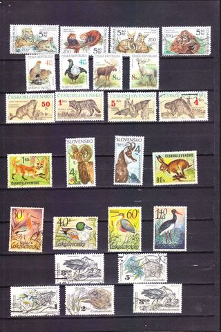 Lote Sellos Fauna Animales Varios Países