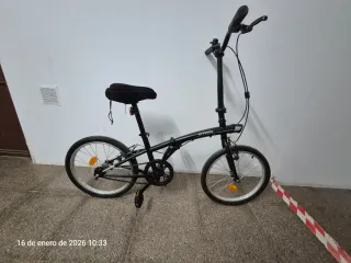 Bicicleta Plegable Btwin Negra