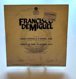 Francisco de Miguel - Nada consuela a Isabel