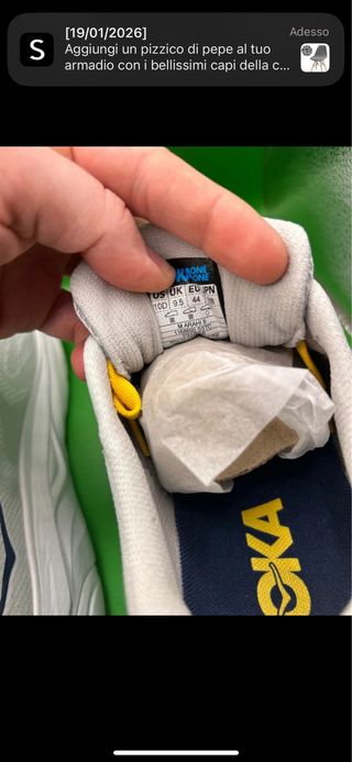 Hoka Scarpe da Corsa Bianche e Gialle