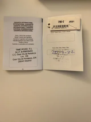 Reloj Jaguar Dorado Cronógrafo