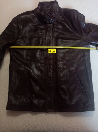 ABRIGO PIEL HOMBRE MARRON TALLA 54