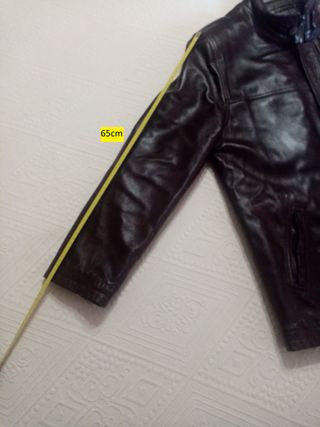 ABRIGO PIEL HOMBRE MARRON TALLA 54